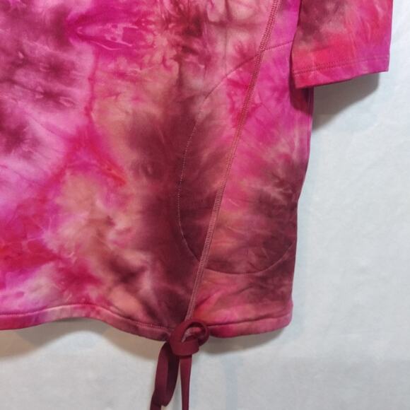 LOGO Lounge by Lori Goldstein Silky French Terry Cowl Neck Top Rosette Size XS - Picture 3 of 11